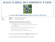 Tablet Screenshot of hallshillblueberryfarm.com